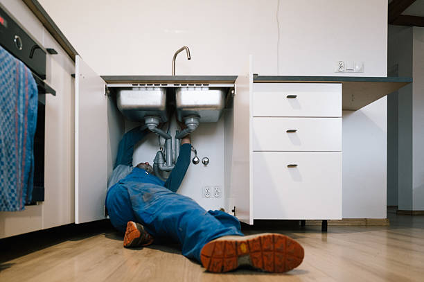Professional Drain Cleaning technician working in Kemblesville, PA